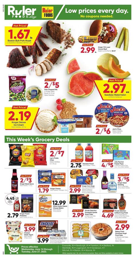 Ruler Foods. Opening times Ruler Foods 600 W Broadway St in Loogootee. Also check out the late night shopping and Sunday shopping blocks for additional information. Use the 'Map & Directions' tab to find the fastest route to 600 W Broadway St in Loogootee.